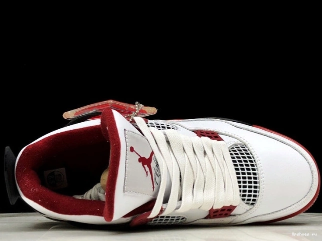 Fire 308497-160 Black White Red Men Air Jordan 4 0519